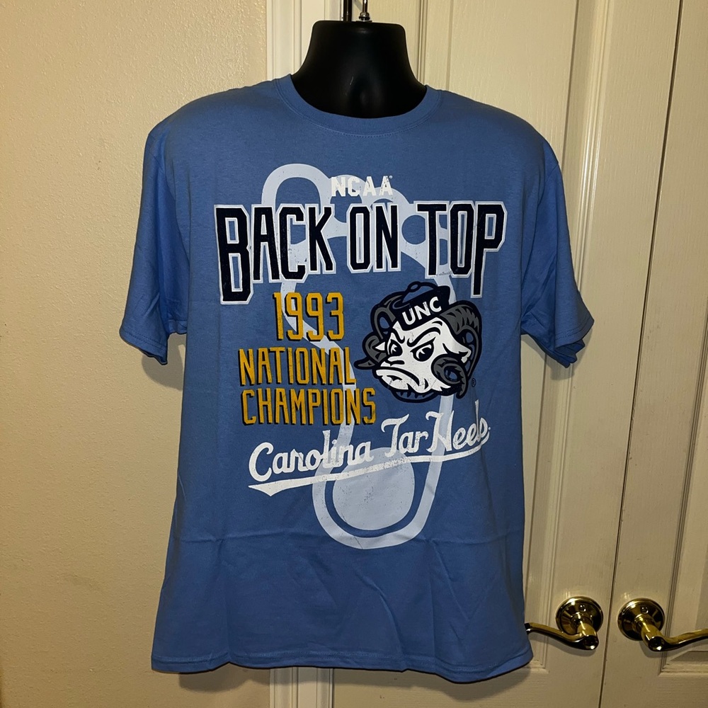 North Carolina Champion T Shirt UNC Blue